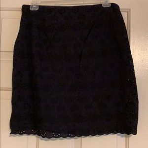 Black eyelet JCrew skirt size 4